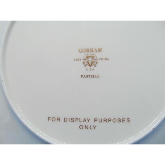 Gorham Pastelle 10 5/8" Dinner Plate For Display Only Flowers Under Raised Lace - Picture 4 of 5